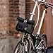Rhinowalk Bike Handlebar Bag for Brompton Folding Bike Quick Release Bicycle Front Bag with Shoulder Strap Rain Cover for Urban Cycling