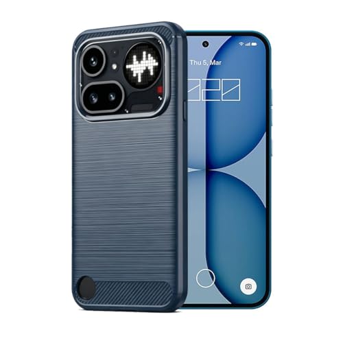 Coque Nothing Phone 4a Pro en caoutchouc souple bleu marine haute qualité