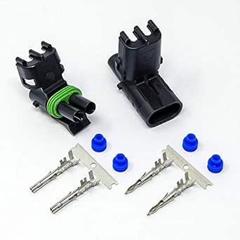GM Delphi / Packard - 3-way Weatherpack connector Kit - receptacle and plug GM Delphi / Packard - 3-way Weatherpack connector Kit - receptacle and plug