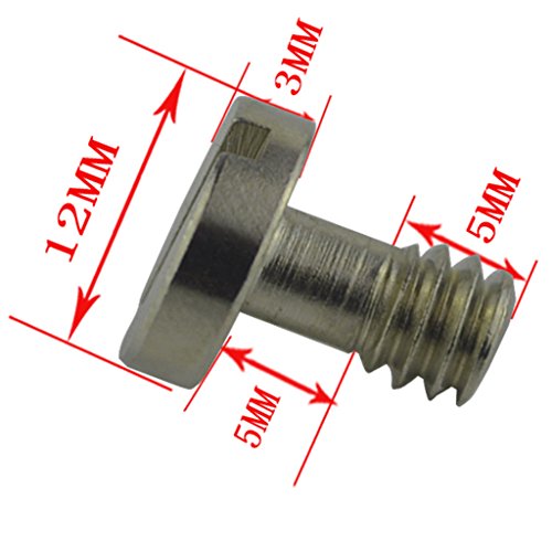 Parafuso de montagem de câmera de 6,35 mm para tripé monopé placa de liberação rápida LS009