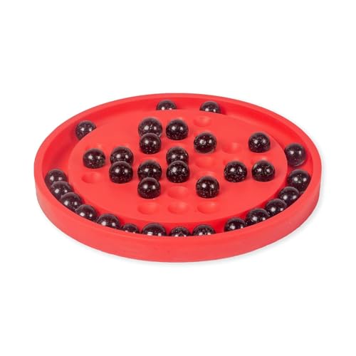 Image of Brainvita Nano Board Game with 33 Pearl Finish Marbles Mind Challenging Marble Solitaire Single Player Game Suitable for Ages 5 Years and up
