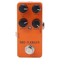 【Precise Stability】- Discover the power of accuracy with our flanger guitar pedal. Engineered with true bypass switching, not only maintains a pure signal when disengaged but also offers dedicated regeneration and delay time along with width and spee...