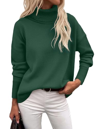 Image of Zeagoo Women's Turtleneck Sweater 2026 Fall Winter Chunky Knitted Pullover