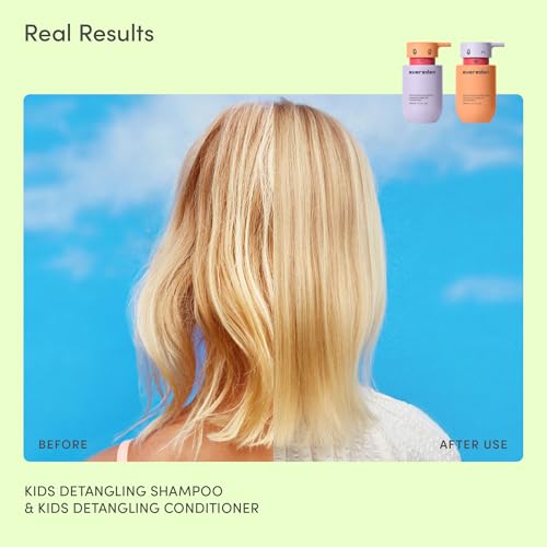 Image of Evereden Kids Shampoo | Detangling Shampoo for Girls with Curly or Straight Hair | Clean, Non-Toxic, and Gentle Haircare | Sulfate-Free, Hypoallergenic, Safe for Daily Use | 6.7 fl oz (Pack of 2)