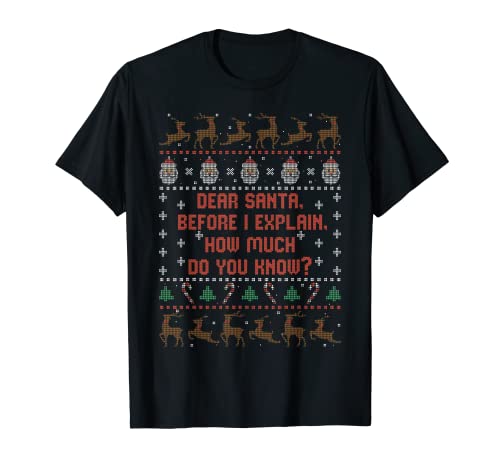 Dear Santa Before I Explain How Much Do You Know T-Shirt
