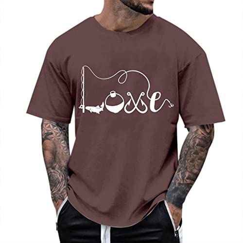 Oversized Shirts Men Cool Shirts for Men Breathable Casual Printed Lightweight Outdoor Summer Tees True Comfort Stylish Tops Mens Shirts