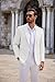 COOFANDY Men Stretch Knitted Blazer Jacket Slim Fit Fashion Wedding Sport Coats White