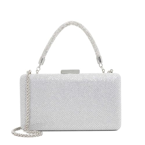 Image of Dune London BEAUT Diamante Handle Evening Bag One Size Clutch Bag