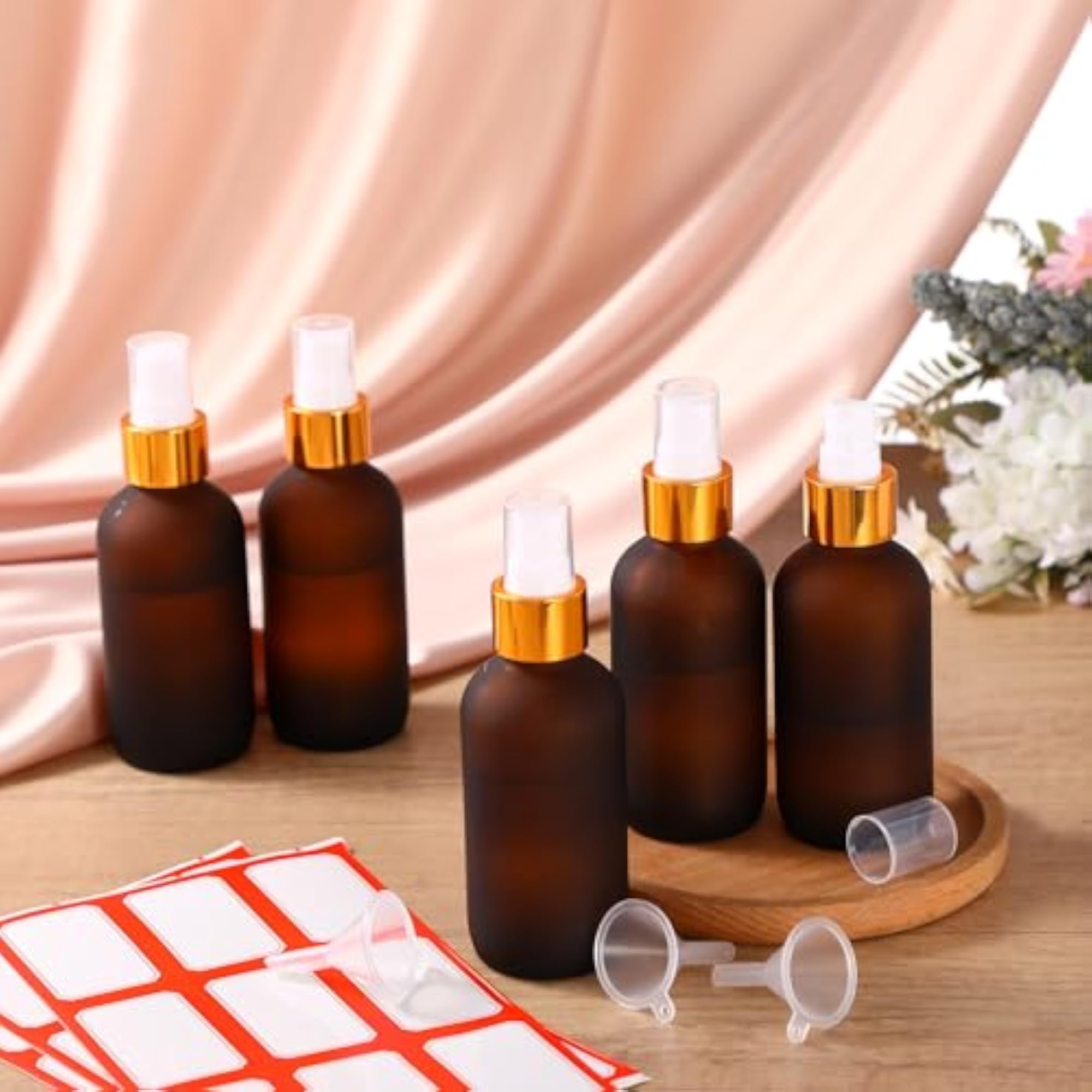 36 Pcs Glass Spray Bottles 4oz Fine Mist