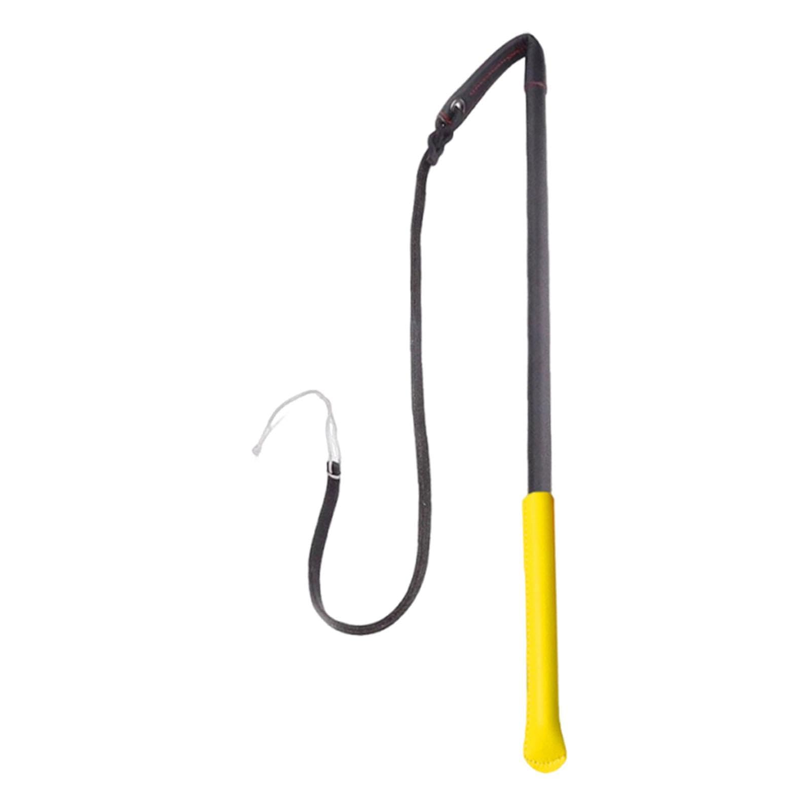 Frusta per addestramento Cani, Frusta per obbedienza, Portatile Resistente all'Usura, per disciplina, Strumento di addestramento comportamentale, Nero Giallo