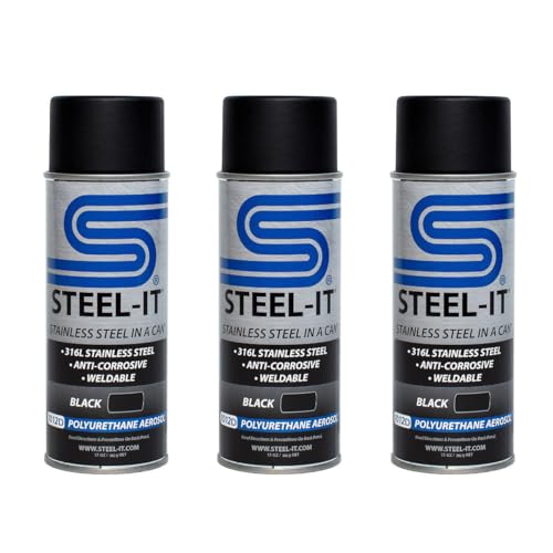Steel-It Polyurethane Spray Paint, Industrial Coating with Stainless S
