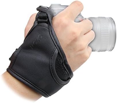 Movo Photo HSG-8 DualStrap-DLX Padded Wrist and Grip Strap for DSLR Cameras (for Large Hands) - Prevents droppage and stabilizes Video