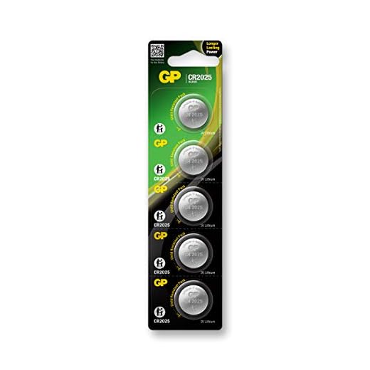 GP Knappcell Litium CR2025 5-pack