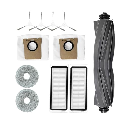 Robot Vacuum Cleaner Main Brush + Side Brush + Filter + Mop Cloth + Dust Bag,Compatible for Dreame Bot X20 Pro Plus L20 Por L20 Ultra .Robot Vacuum Replacement Parts(2 pcs)