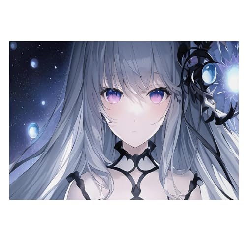 Póster de anime de niña linda LIAZLIUT, cuadro en lienzo moderno para sala de estar de 40x60 cm