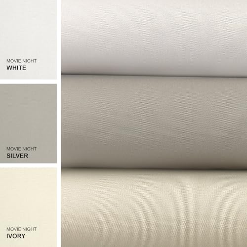 CHICOLOGY Blackout Sliding Door Panel Track Vertical Blinds, Movie Night White, Adjustable 46-86 in W, Trim-to-Fit 0-96 in H, 4 Panels, Wand Control, Room Divider for Patio Doors & Large Windows by CHICOLOGY - Image 6
