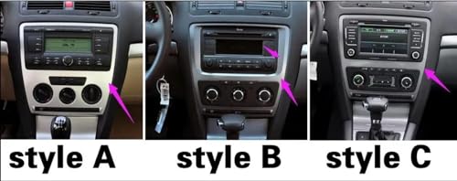 Revêtement intérieur de console style carbone 3D Skoda Octavia