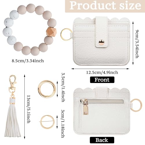 Image of Wristlet Wallet for Women with Keychain - RFID Card Holder Small Wallet Wristlet with Key Ring
