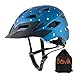 Kids Bike Helmet,Bavilk Kids Boys Girls Bike Helmets with LED Light Detachable Visor Children Youth Teen Multi-Sport for Skating Cycling Scooter Skateboard Adjustable & Lightweight 19.7