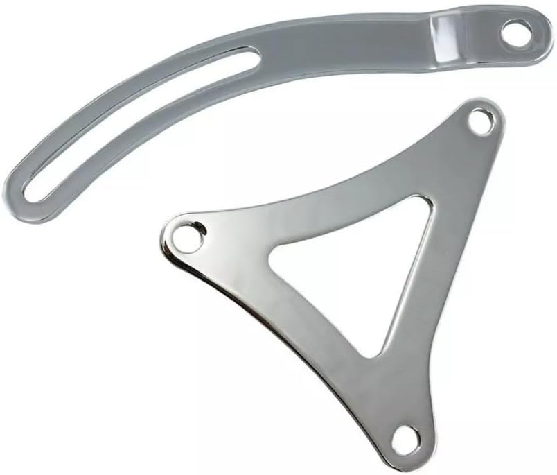1 Set SHLPDFM Silver Chrome Top and Bottom Alternator Bracket Fits for Dodge Chrysler Big Block Moper 383 440 Engine