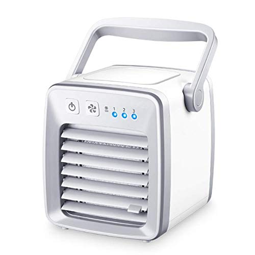 Preisvergleich Produktbild Mini-Lüfter USB-Luftkühler USB-tragbarer Schreibtischlüfter, Persönlicher Lüfter Klimaanlage, 4-Gang, 350 Ml, Für Zuhause, Büro, Reisen