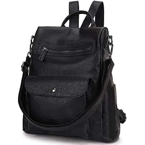 Backpack Purse for Women,Anti Theft Faux Leather Travel Backpack for Girls Daypack for School Work Cover