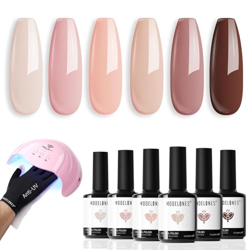 modelones Gel Nail Polish Kit with U V Nail Lamp