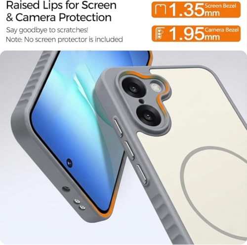 Image of VONZEE Matte Magnetic Case Compatible for OnePlus Nord CE 5 5G Wireless Charging Shockproof Anti-Scratch TPU PC Slim Fit Full Protection Phone Cover for OnePlus Nord CE 5 5G-Grey