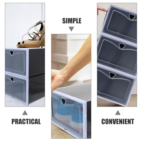 Range-chaussures empilables noirs pour organiser votre entrée - 4