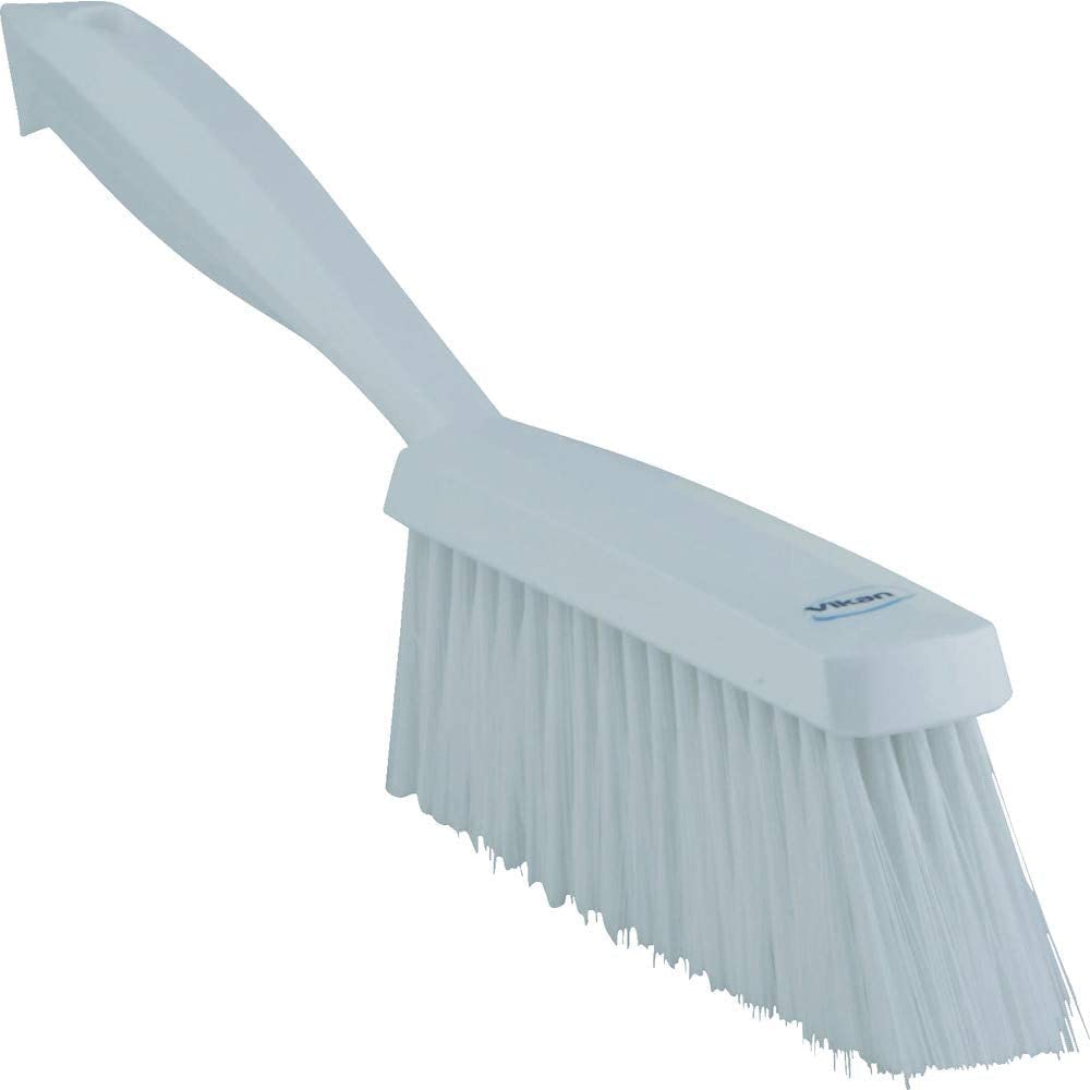 Vikan 45875 Bench Brush, Polypropylene, Polyester Soft Bristle, 14", White
