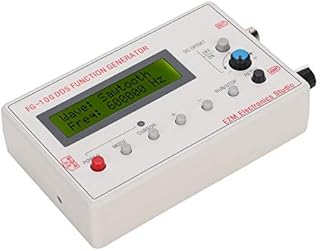 ASHATA 1Hz-500kHz DDS Functional Signal Generator, Sine Wave/Square Wave/Triangle Wave/Forward Sawtooth Wave/Reverse Sawtooth Wave Frequency Counter