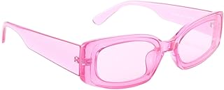 Óculos De Sol Quadrados Decoração Colorida Óculos De Sol De Praia Cor Doce Óculos De Plástico Óculos De Festa Decorativos Óculos De Férias Decorativos Rosados Óculos Criativos