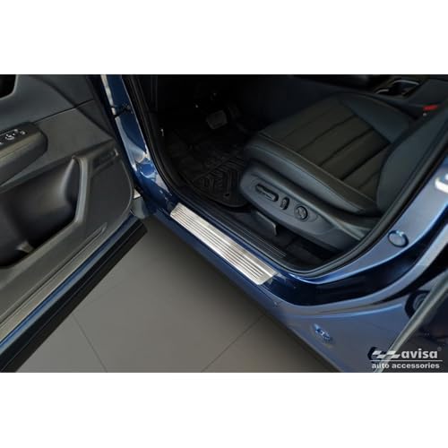 Seuils de portes inoxydables compatibles avec Honda CR-V VI RS 2023 Avisa Lines 4 pièces