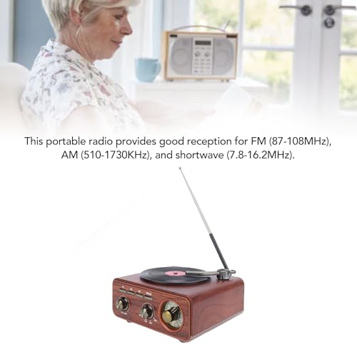 Radio portátil Tangxi AM FM SW estilo retro Bluetooth miniatura 5