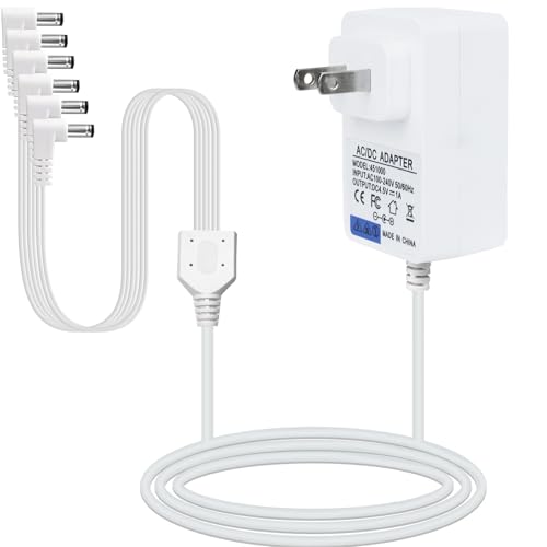 lemax Power Adapter 4.5v with 6 Output sockets, Compatible with Lemax Lighting Accessory Power Converter, Suitable for X'Ma Micro Lighting Building Decoration and Accessories