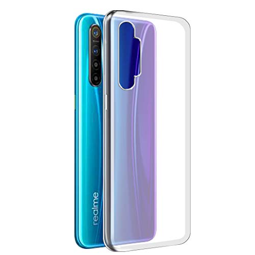 Image of Fashionury Crystal Clear Case for Realme XT | Yellowing Resistance | Transparent TPU Silicone | Raised Camera Lips | Slim Transparent Cover