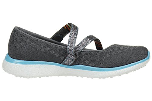 Skechers Girls' Micorburst One Up Shoes Charcoal/Blue - 86914L/CCBL4