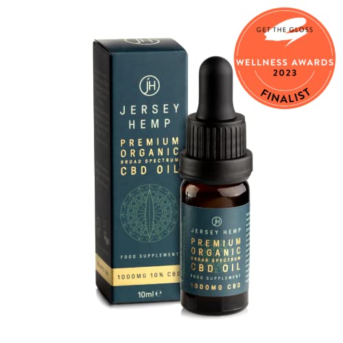 Jersey Hemp - CBD Oil Drops, Organic, 1000mg, 10ml Bottle, High Strength, Broad Spectrum CBD, Hemp Seed Oil, 100% Vegan & Vegetarian, Grown & Harvested in The British Isles, No GMO - Image 3