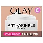 Olay Anti-Wrinkle Pro Vital Night Cream, Helps Visibly Reduce Fine Lines & Wrinkles, For Mature Skin, 50ml
