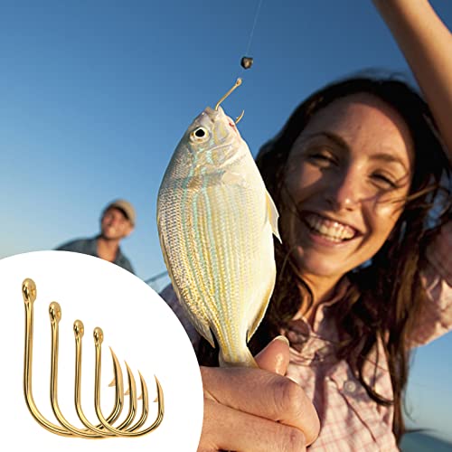 600 Angelhaken Set in 10 Größen (#3 - #12), Angelzubehör Set mit Öse und Kunststoffbox für Angler, Korrosionsbeständiger… – Bild 8