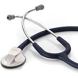 ADC Adscope 615 Platinum Professional Clinician Stethoscope with Tunable AFD Technology, 30.5 inch Length, Navy