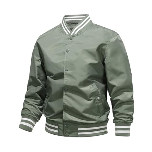 Chaqueta de béisbol para hombre de algodón transpirable contra el entretiempo incómodo
