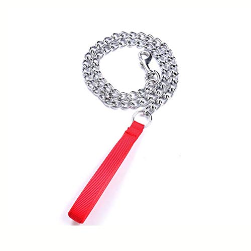 RTHGTFGS Correa Perro Handle de Espuma Perro Correa Cuerda Cadena de Perro de Hierro 120cm Caminata y Entrenamiento Personalizado Cadena de Correa de Mascotas for Perros Grandes Perros Mascotas
