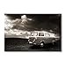 Produktbild Postereck - 0528 - Oldtimer Bus, Schwarz Weiss Bulli Auto Urlaub - Fahrzeug Wandposter Fotoposter Bilder Wandbild Wandbilder - Poster - 4:3-40,0 cm x 30,0 cm
