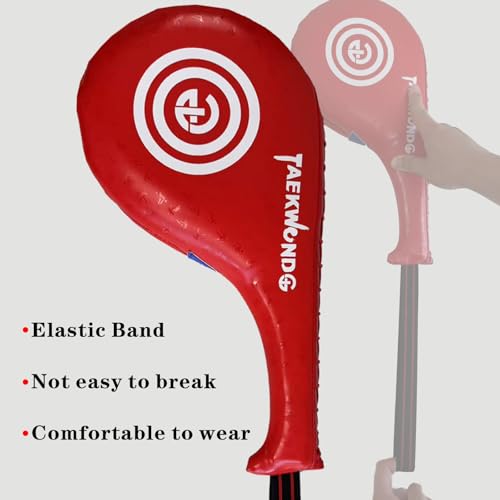 image for G JGZDBXHHL Taekwondo Kick Pads Durable Upgraded Leather Kickboxing Sp