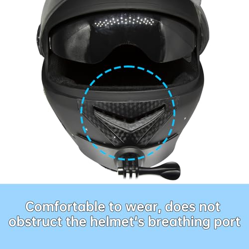 Suptig Uchwyt podbródka kasku do GoPro Max Hero 13 12 11 10 9 8 Insta360 X5 X4 DJI Osmo Nano Action 3 4 5 Pro 6, More Action Camera, uchwyt rowerowy, uchwyt na podbródek motocyklowy.