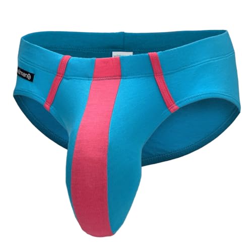 Wildmant Monster Cock Modal Briefs Baby Blue and Pink