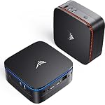 AK1PRO Mini PC N5105 2.9GHz 16GB RAM 512GB SSD M.2 Micro Desktop Computer, 4K UHD, WLAN, Gigabit Ethernet, HDMI X 2 für Business, Heimkino, W11 Pro