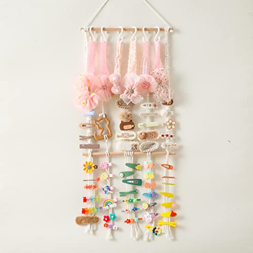 JETM·HH Headband Holder -Bow Holder for Girls Hair Bows - Headband Holder for Baby Girl -Newborn Headband Holder for Wall, Room, Door or Closet (bohemia)