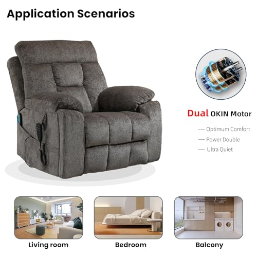 Sillón Plegable Electrónico Reclinable Tela miniatura 5